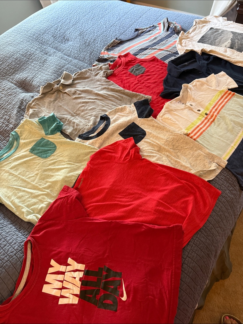 9 Boys Tshirts + 1 Sleeveless. Size 5T-XS